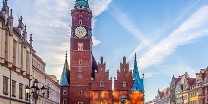 The market square with the old townhall - WRO