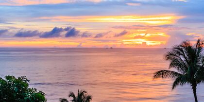 Sunset View on The Beach