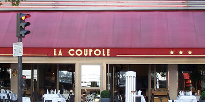 The entrance to La Coupole