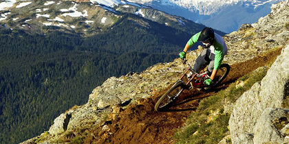 Mountain biking in summer