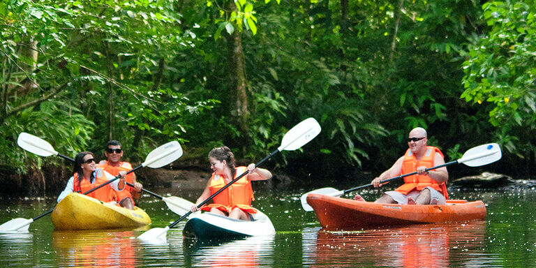 Kayak tour in Tortuguero