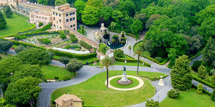 The Vatican gardens