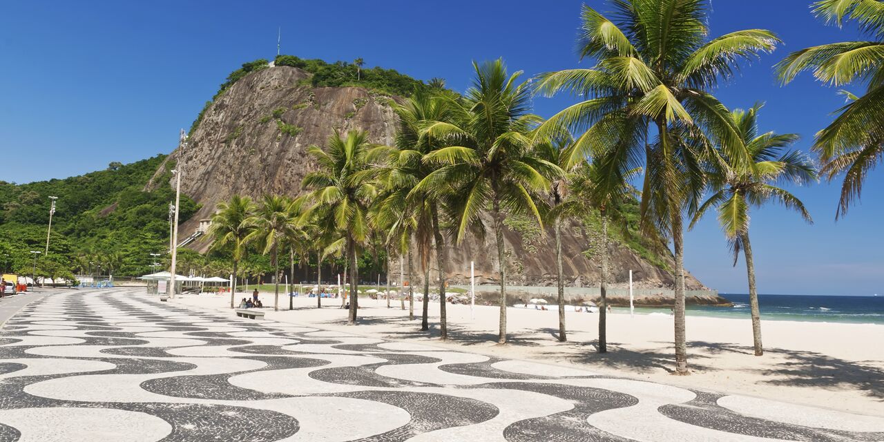 Famous Copacabana beach