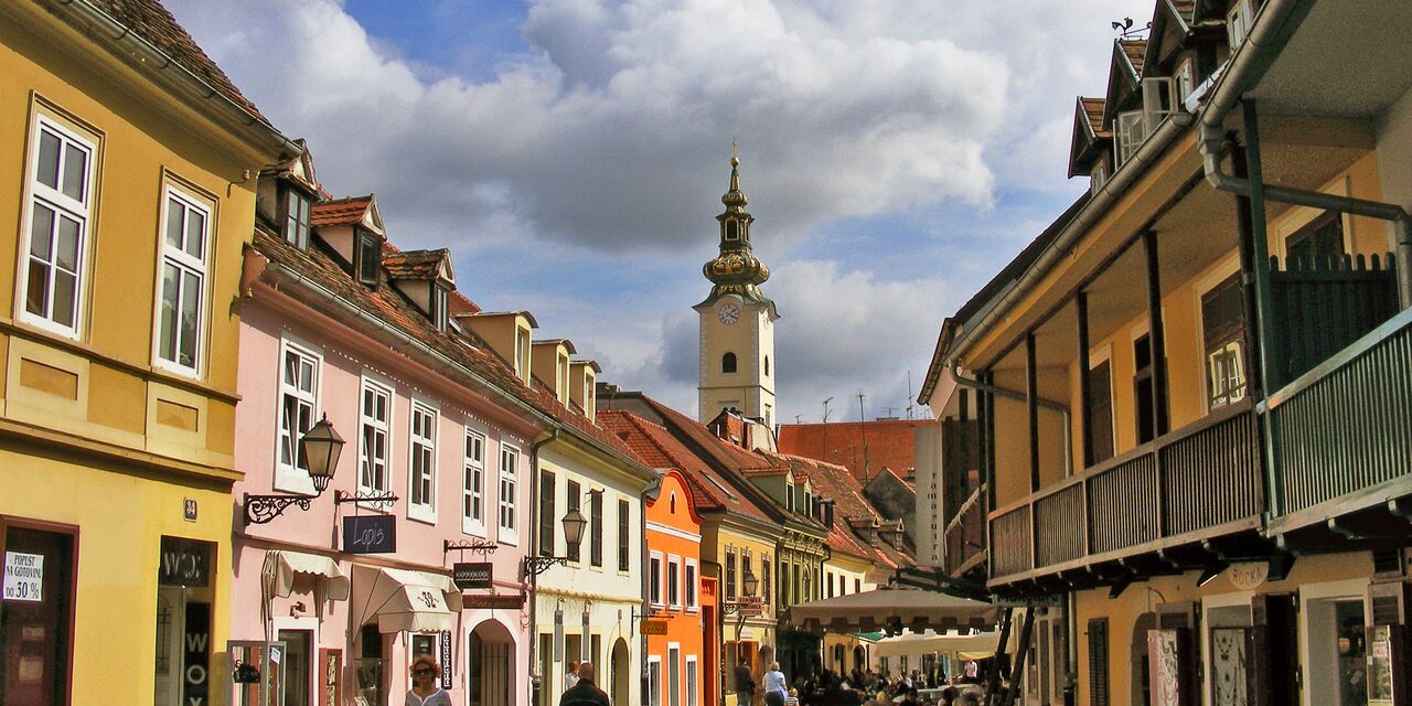 The colourful centre of Zagreb