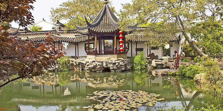 Classic water garden in Suzhou