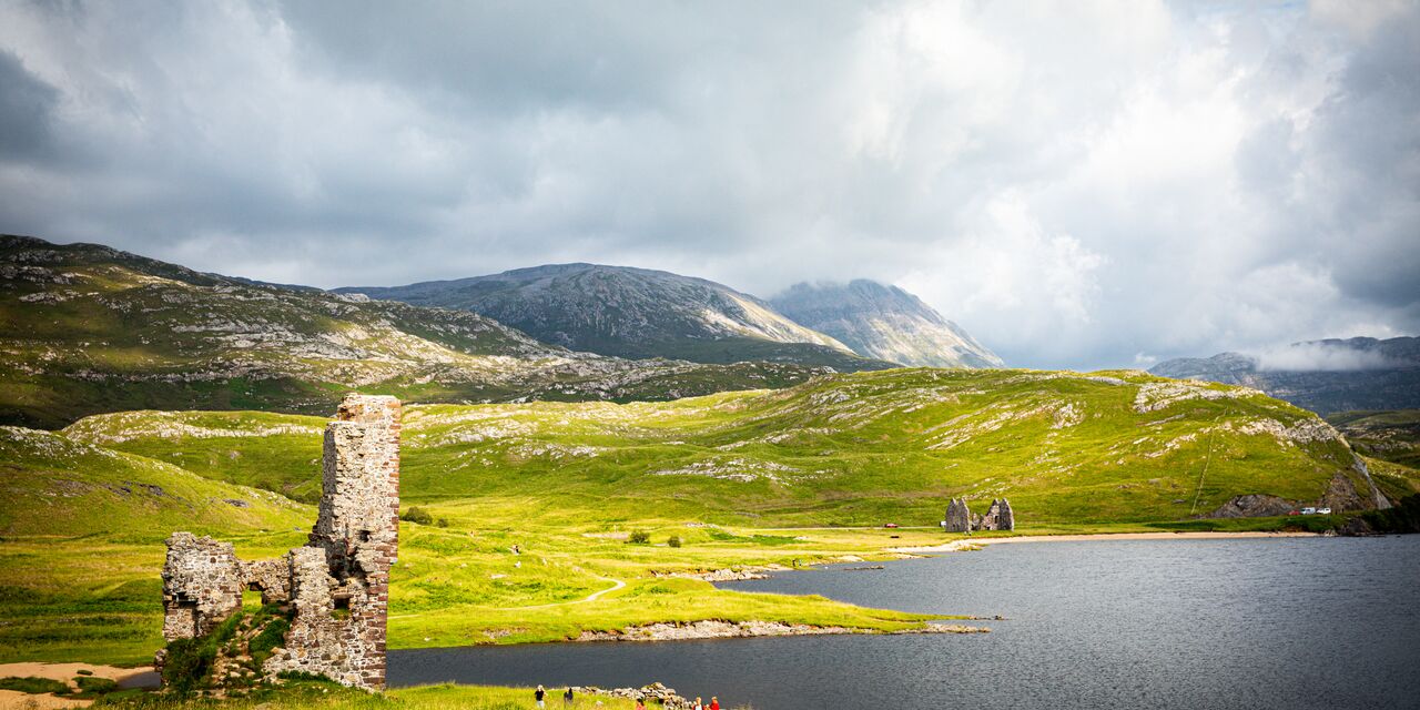 Ardvreck Castle on Loch Assynt