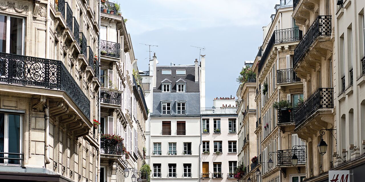 A typical Parisian street