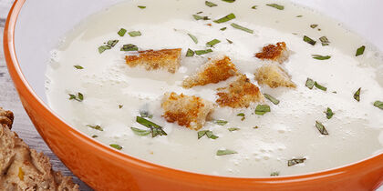 Traditional garlic soup