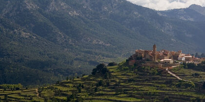 Picturesque village in the hinterland