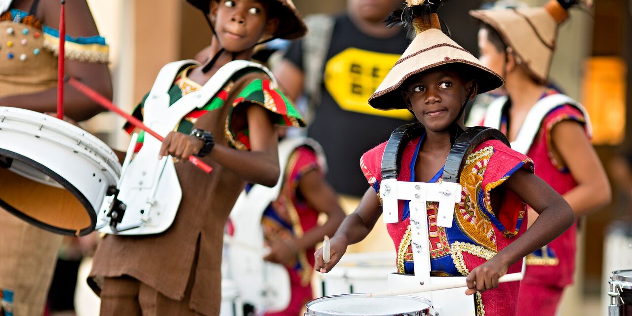 Caribbean steel-band