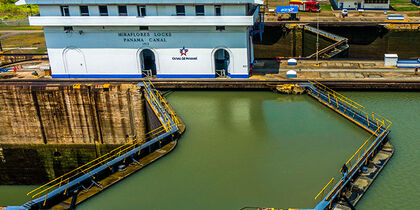 The view from the Miraflores locks