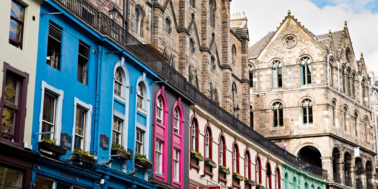 The colourful Victoria Street