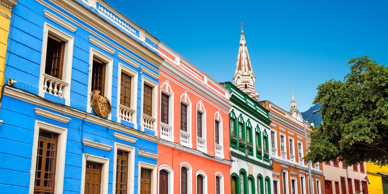 Colourful houses in La Candelaria