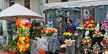 Flower stall on the Rambla de los Flors