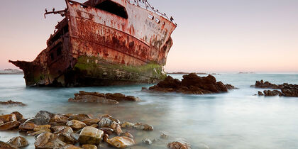 Shipwreck at Cape Agulhas