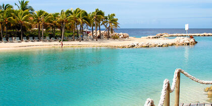 Daytime tropical leisure at Mambo Beach