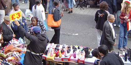 Bargain hunting at the Petticoat Lane Market