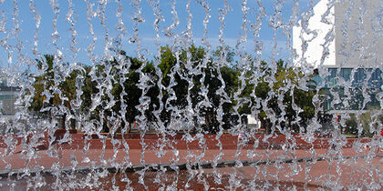 Waterfall in the Jardins d’Água