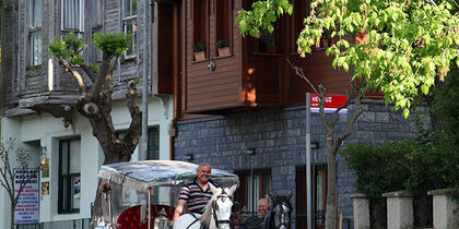 Travelling back in time: a horse and carriage on Büyükada