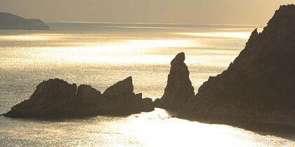 The rugged coast around Dalian