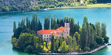 The monastery island of Visovac