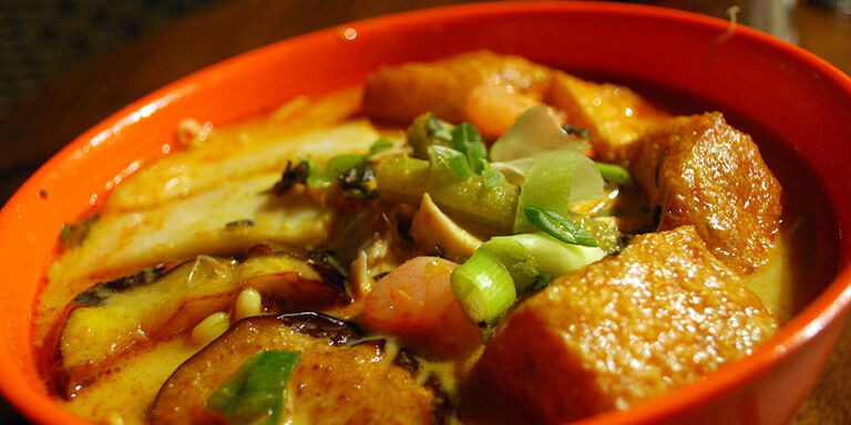 Curry laksa is the specialty dish at Madras Lane