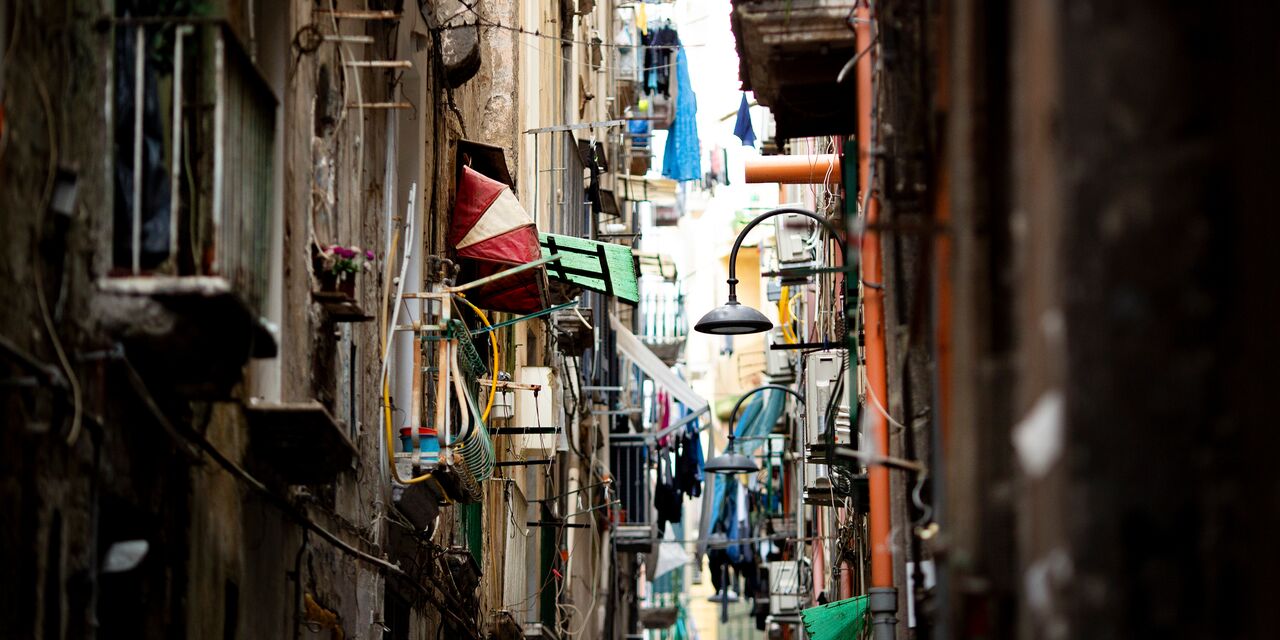 The narrow alleys of the Centro Storico