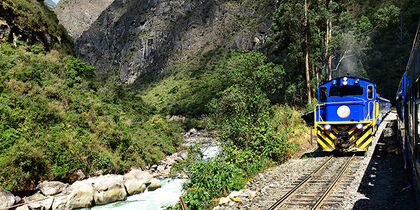 Train ride to Machu Picchu