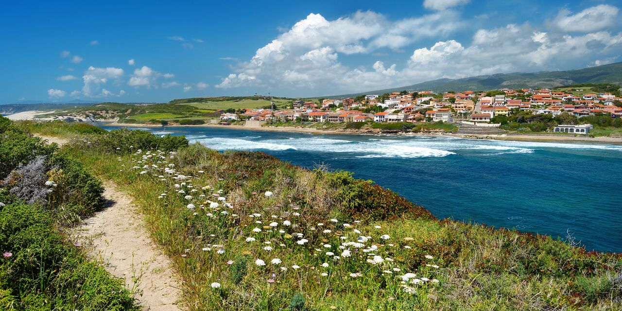 The Sardinian coast