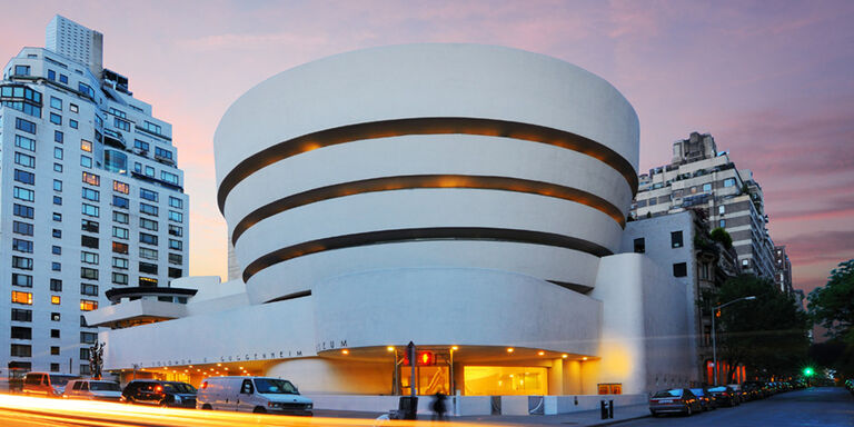 The round museum on Fifth Avenue