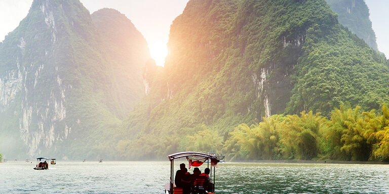 Yu Long River and the karst peaks