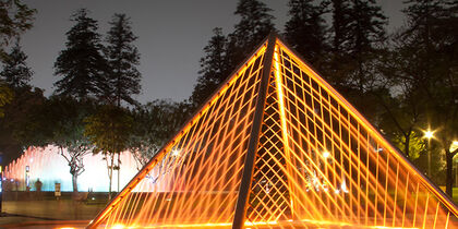 Pyramid in the Circuito Mágico del Agua