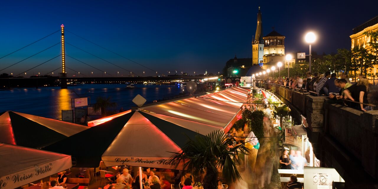 Cafes on the River Rhine