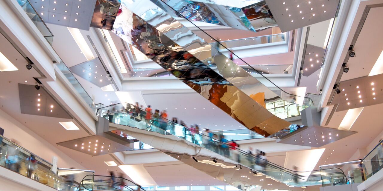 Shopping mall in Hong Kong